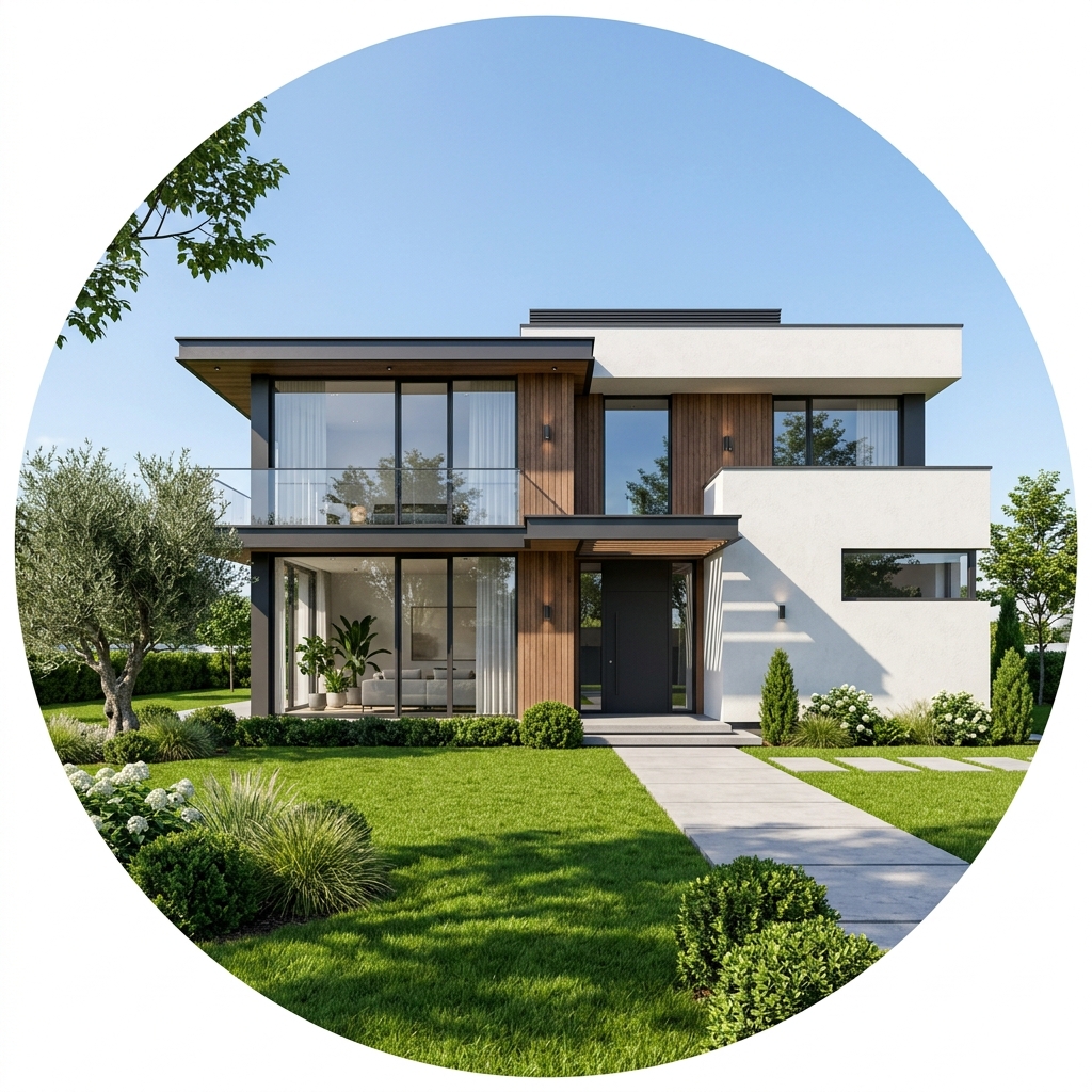 Clean Modern House Exterior
